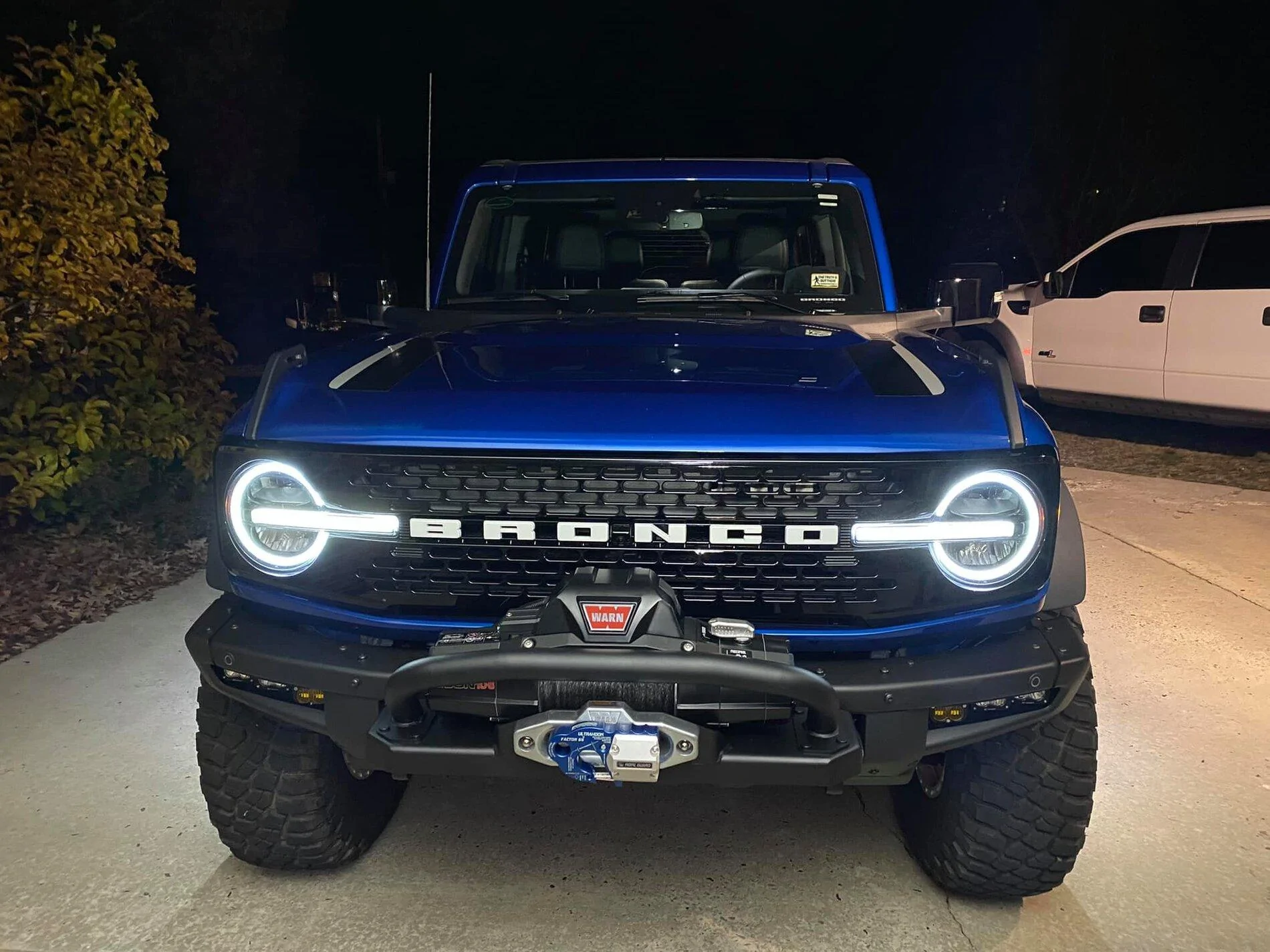 Ford Bronco First Edition 2-Door Bronco w/ Method Beadlocks, 37" BFG KM3, RPG Perch Collars, Billet A-Arms, Warn, Factor 55, Baja Design First Edition 2-Door Bronco w: Method 101 17x9 Beadlocks, 37x12.50 BFG KM3, RPG Perch Collars