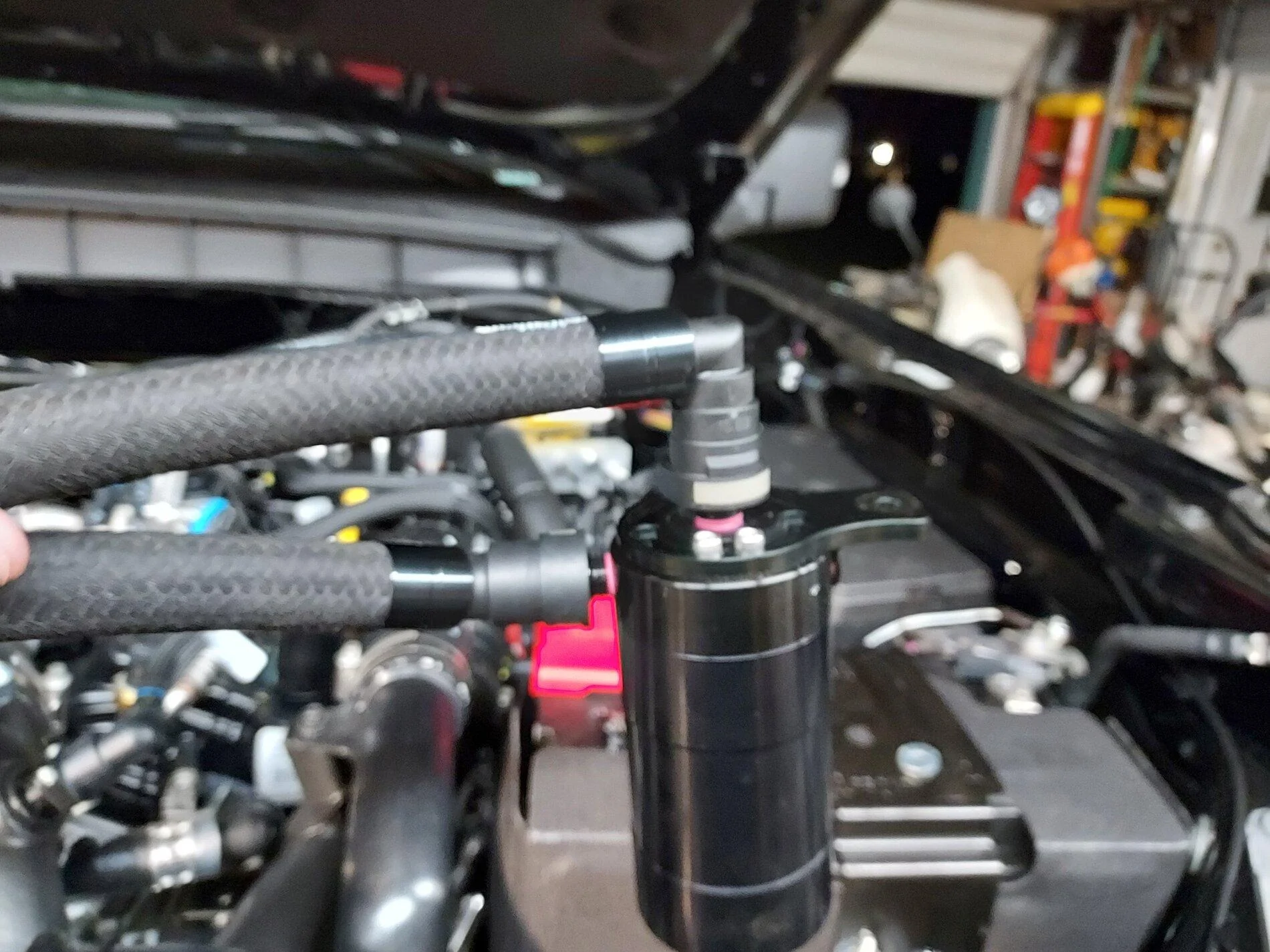 Ford Bronco 2.7 UPR Oil Catch Can - Updated - Installation Completed Today 1636941564596