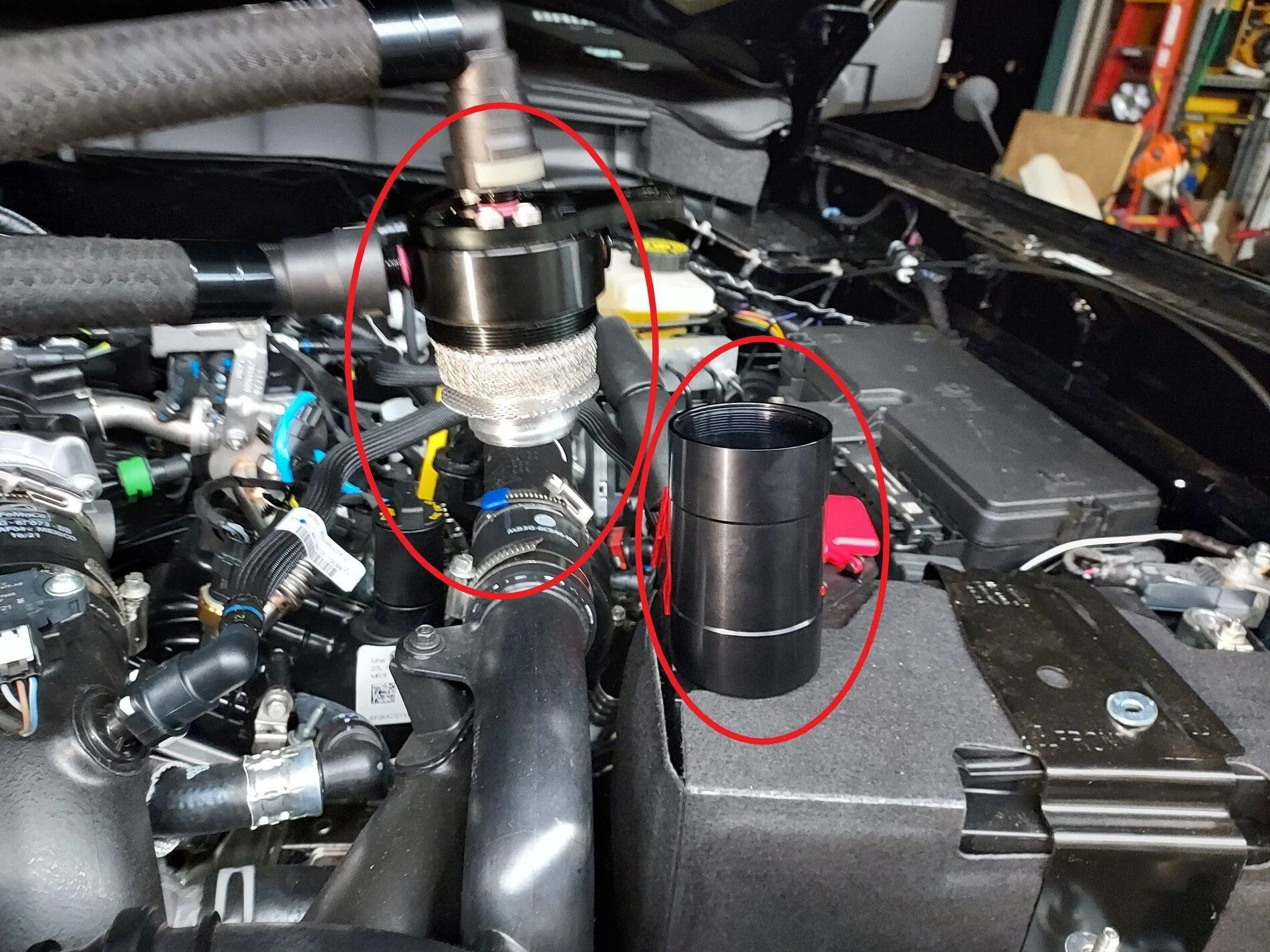 Ford Bronco 2.7 UPR Oil Catch Can - Updated - Installation Completed Today 1636941643797