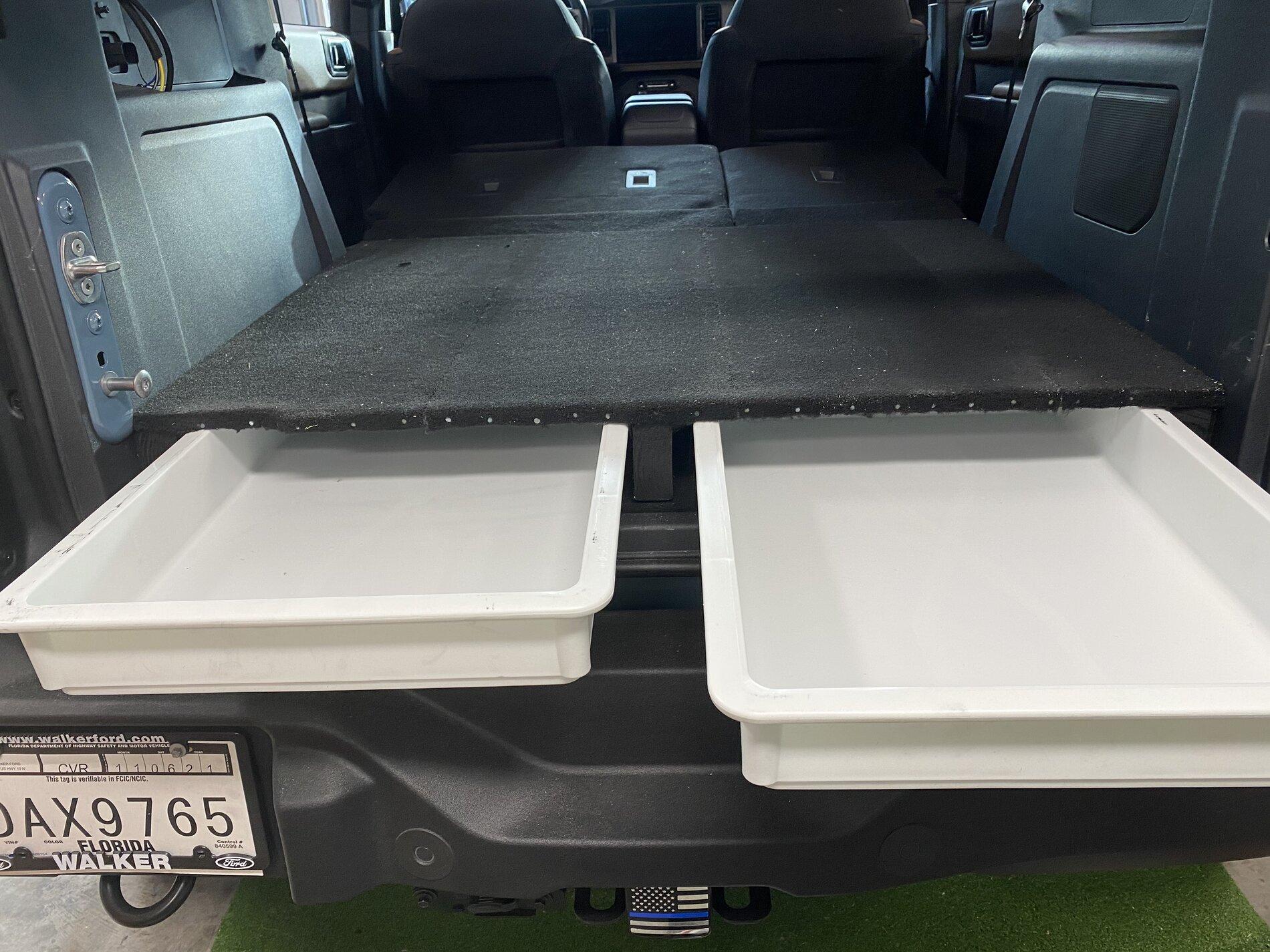 Ford Bronco Built a rear platform for cargo, dog and sleeping E4699E1A-AFE5-4110-A365-7C82645FE6EE