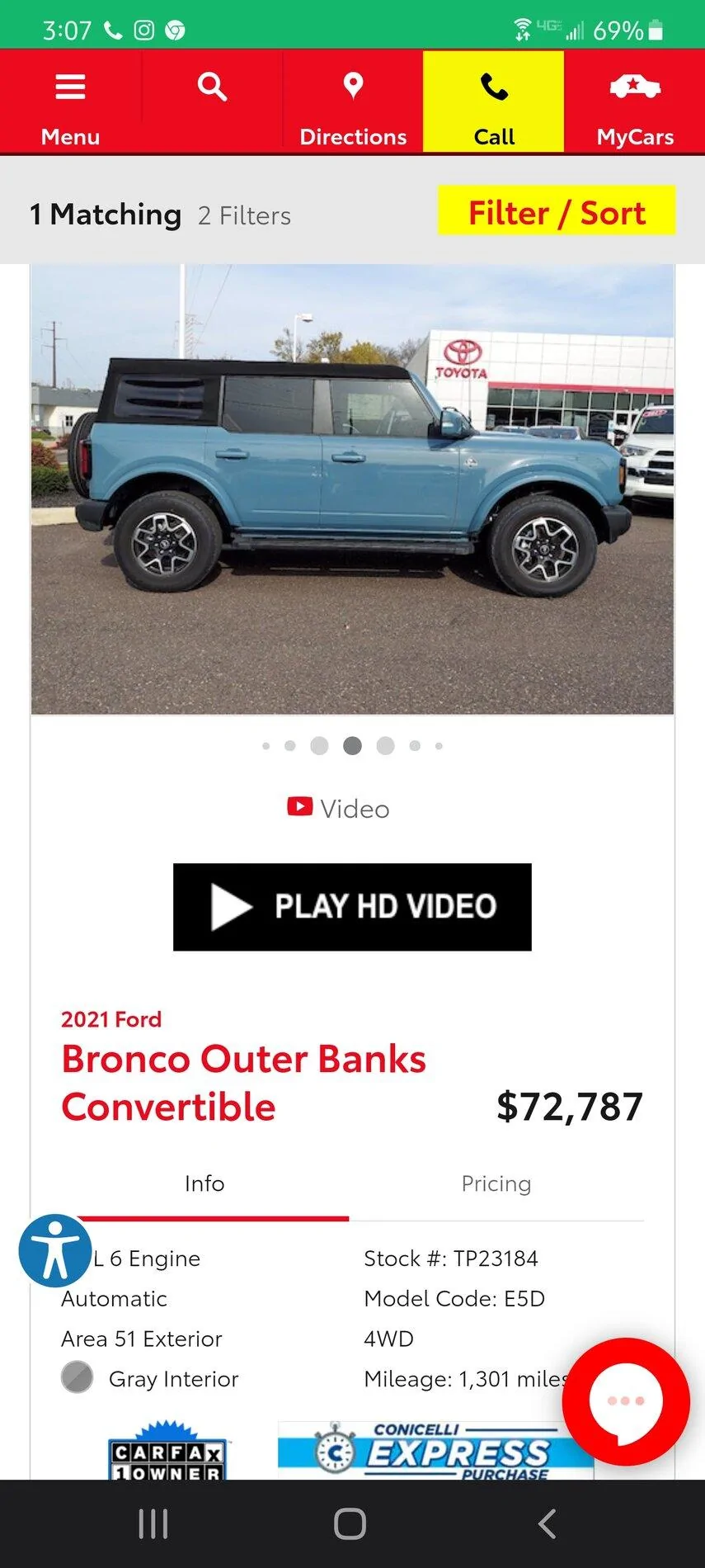 Ford Bronco Carvana's got Broncos... Screenshot_20211115-150706_Googl