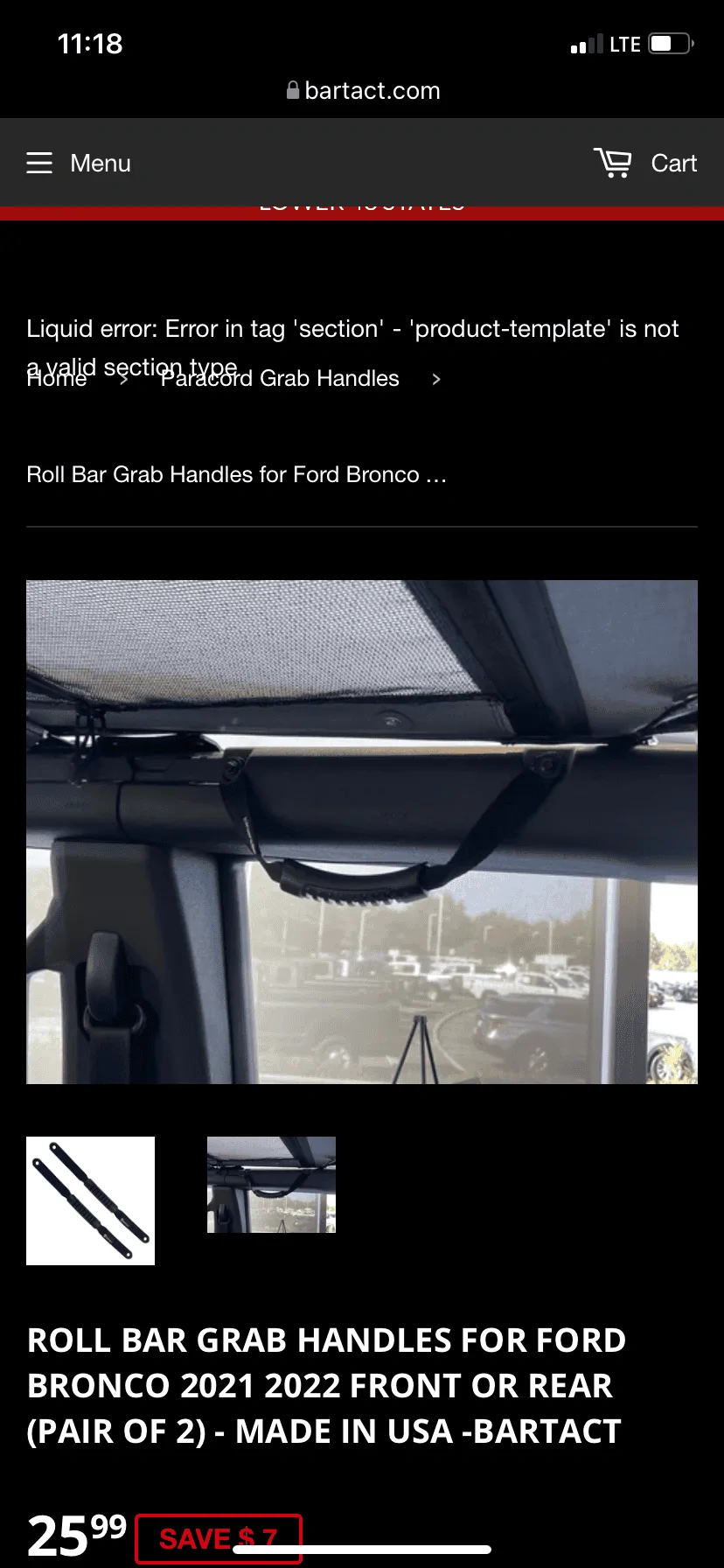 Ford Bronco Aftermarket grab handles ( Bartact)) EA8BEBD8-CC36-40A5-9B57-675296BB1847