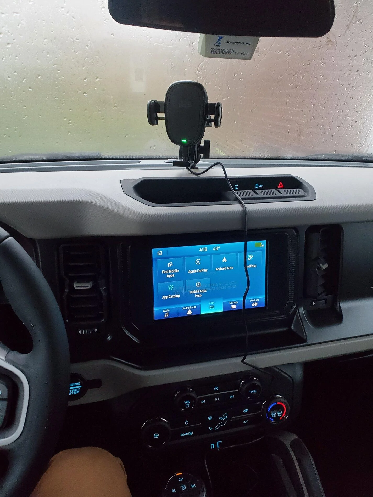 Ford Bronco Resolution for phone mount? 20211117_161617
