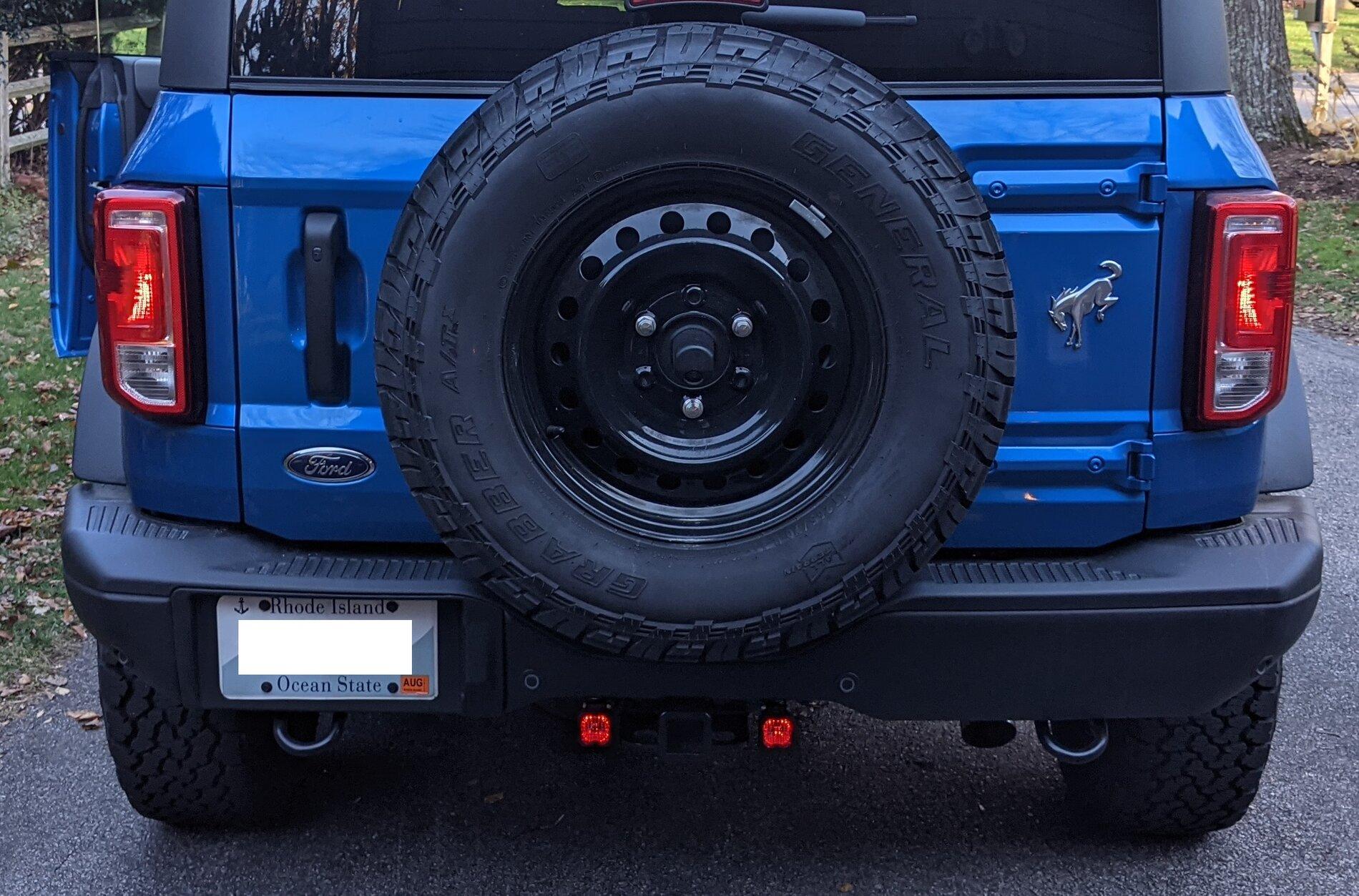 Ford Bronco Backup lights installed using Diode Dynamics SSC1s reverse_runnin