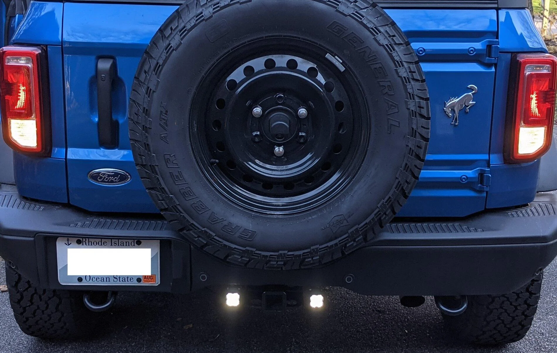 Ford Bronco Backup lights installed using Diode Dynamics SSC1s reverse_power