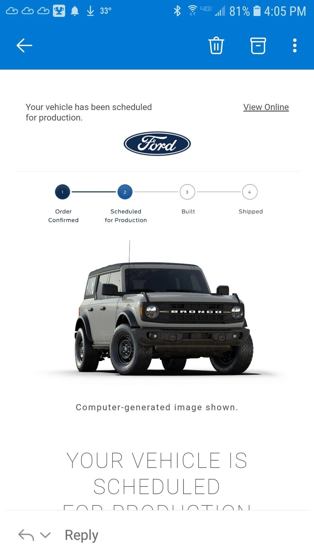 Ford Bronco 📬 11/18/22 Scheduling Email Received Group Screenshot_20211118-160548_Outlook