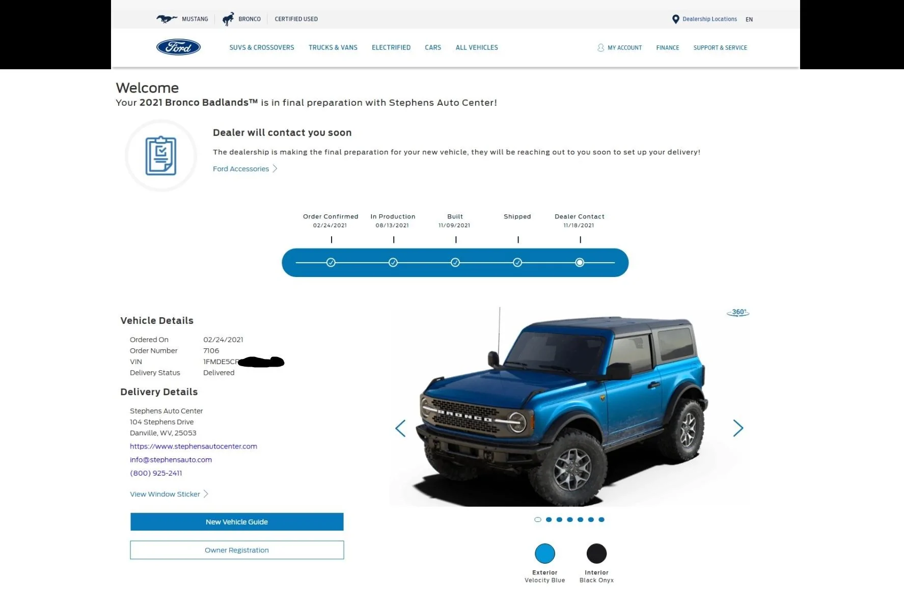 Ford Bronco The Plan & Offer - Stephens Auto Center's Mid Atlantic Bronco Connection Web capture_19-11-2021_91323_shop.ford.com