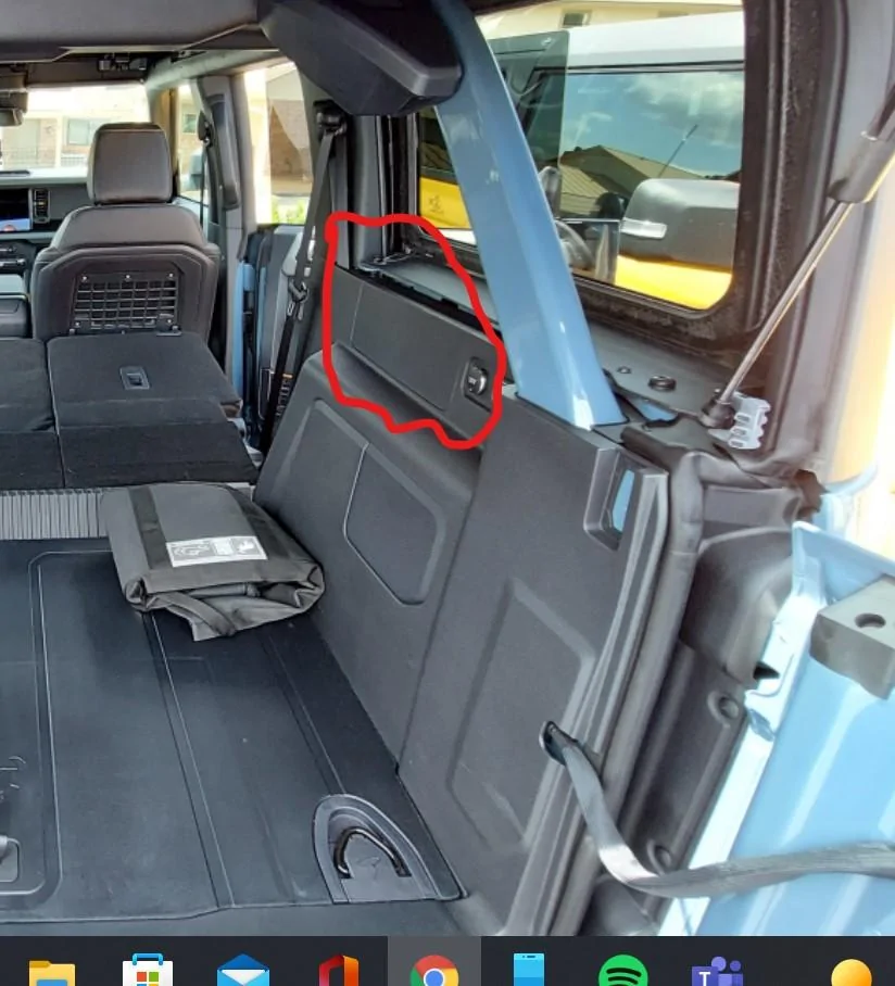 Ford Bronco Question for other B&O owners Sub rattle area