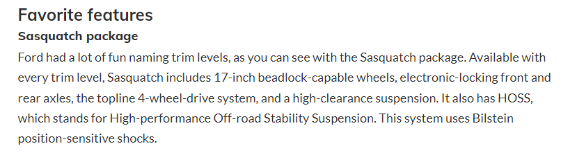 Ford Bronco Sasquatch package question 1637340759642