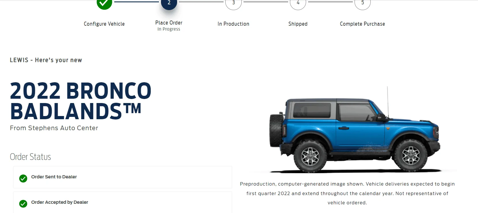 Ford Bronco Ford website updates? 1637367839901
