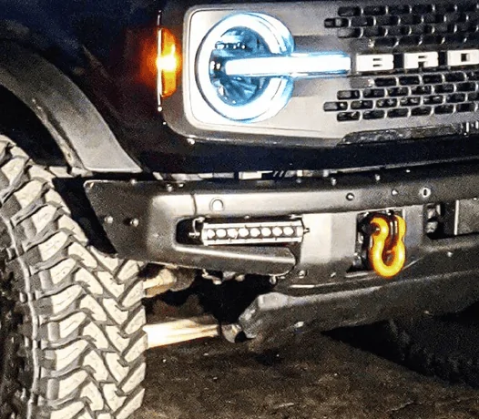 Ford Bronco Size Thread / Bolt Pattern on front bumper? 1637412615837