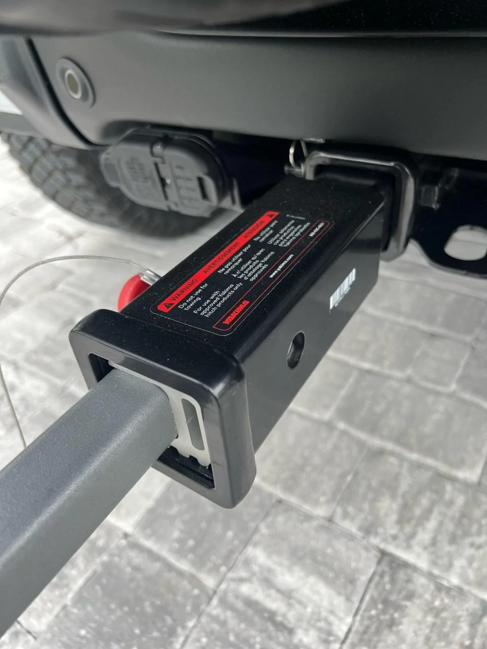 Ford Bronco Installed Yakima Tilt-Away Bike Carrier & Yakima StraightShot Hitch Extender - Bronco w/ SAS Rack 4