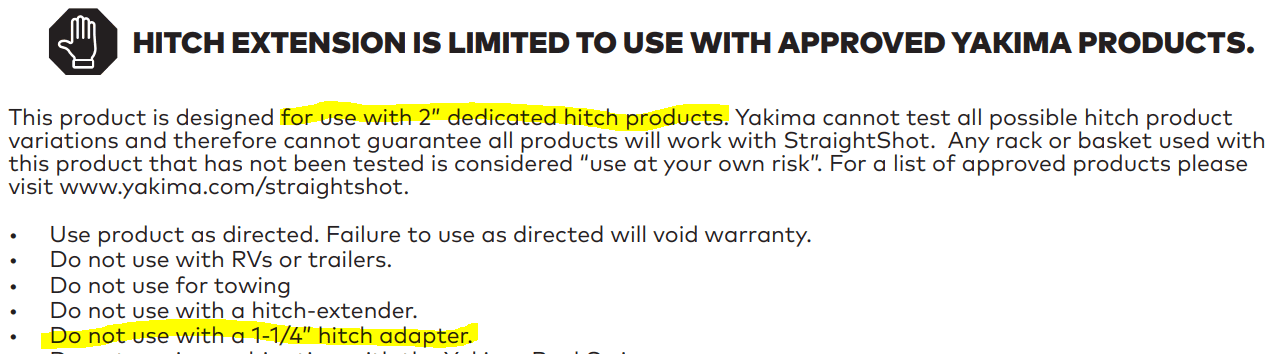 Ford Bronco Installed Yakima Tilt-Away Bike Carrier & Yakima StraightShot Hitch Extender - Bronco w/ SAS 1637432207926