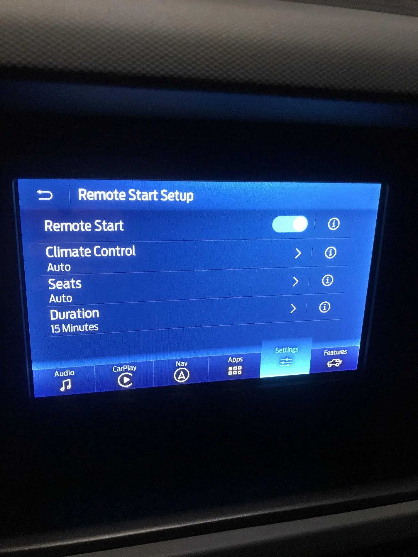 Ford Bronco Remote start: heated seats 523EEB15-63D2-41D2-B1C1-905F74C59DFD