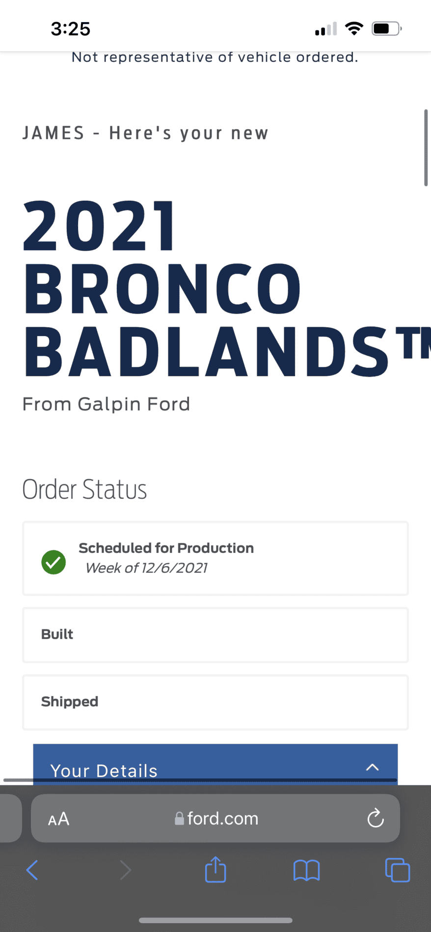Ford Bronco 🛠 12/6/21 Build Week Group AEC6AEF6-F6D7-42EB-A0A5-187176534CE5