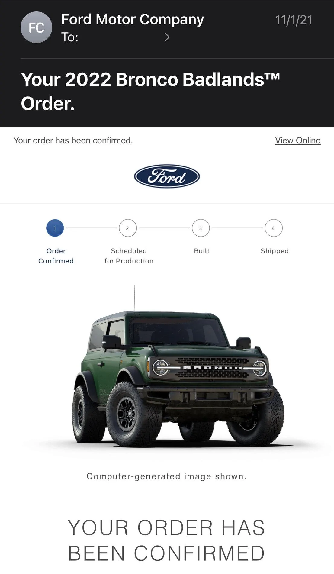 Ford Bronco Ford website updates? A8E11AA6-68CC-4619-B963-C883BF7F4DF9