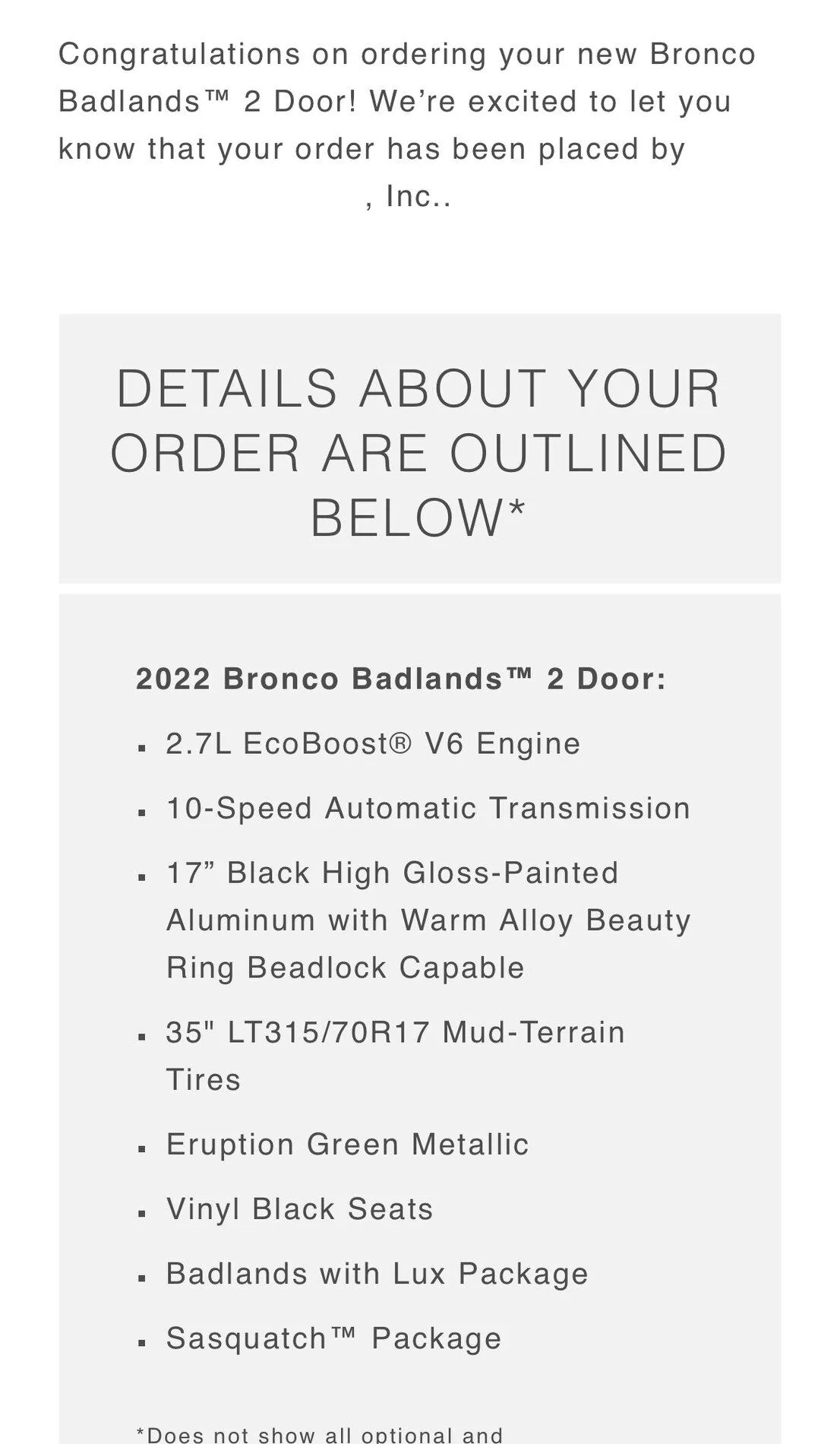 Ford Bronco Ford website updates? 9077B517-1127-4653-8C18-B19F513BD3A3