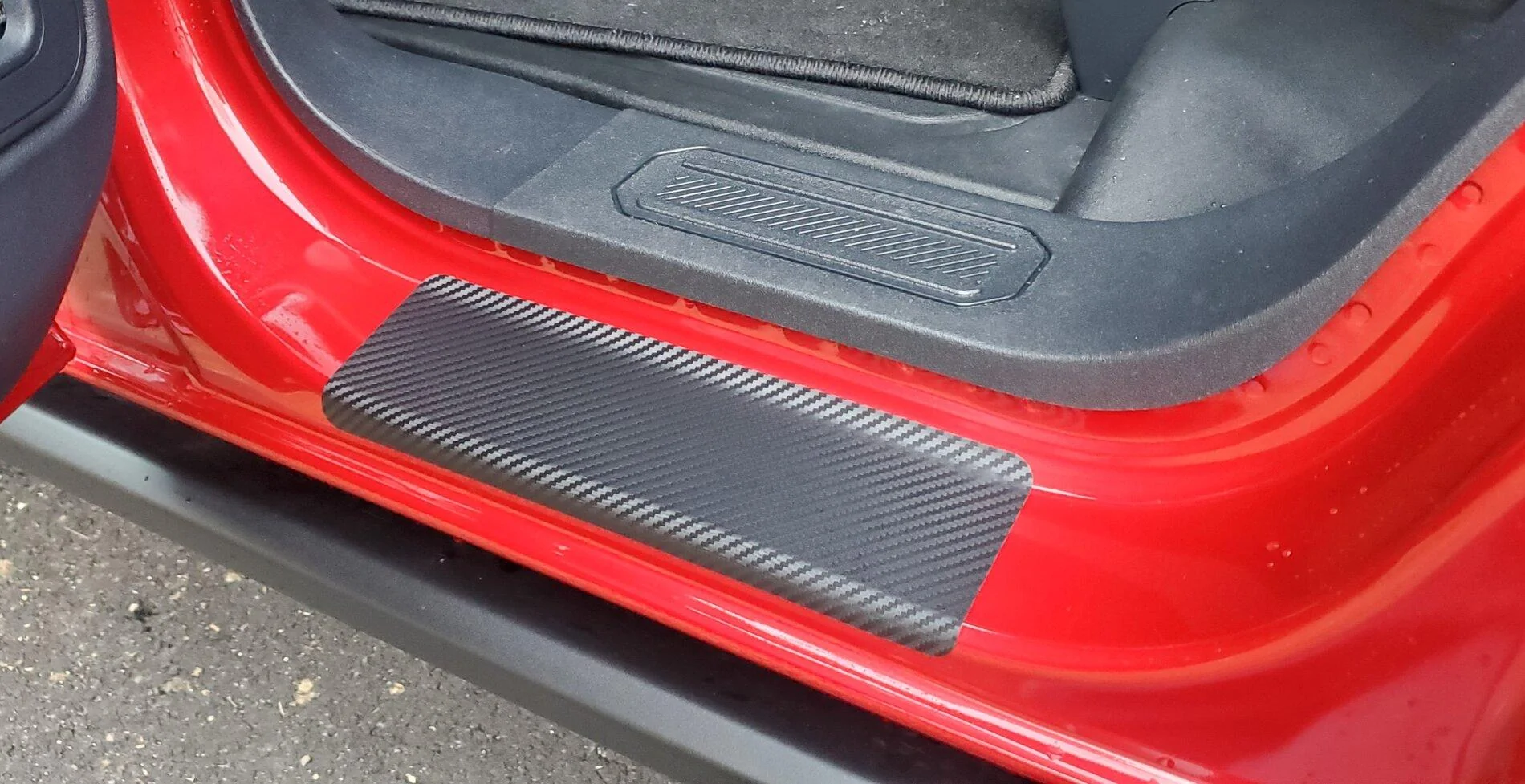 Ford Bronco Installed StickerFab door sill protectors 20211121_155225