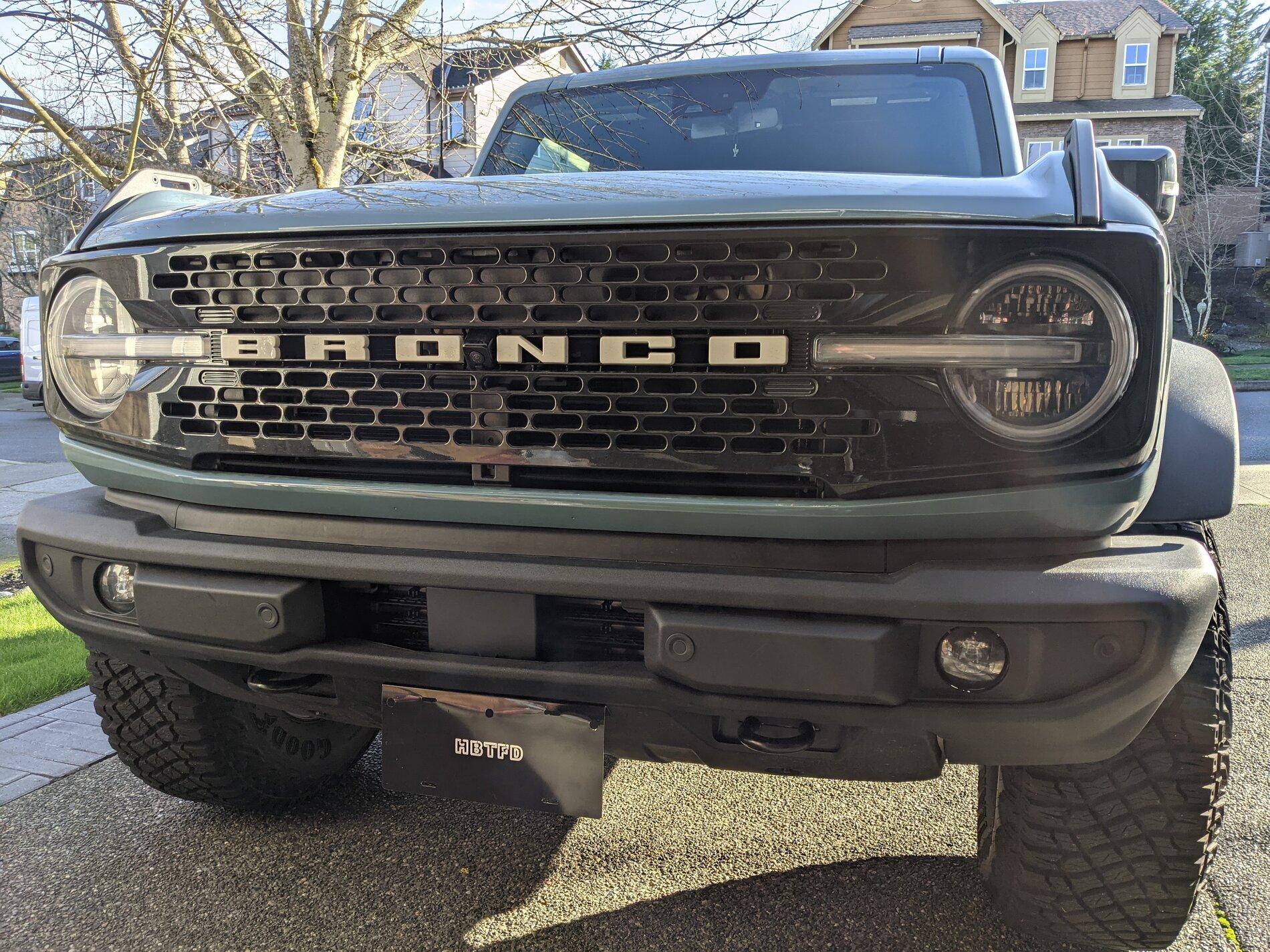 Ford Bronco Improved front license plate bracket? 28D187D3-B71F-4D5A-BB44-BB6925EA1025