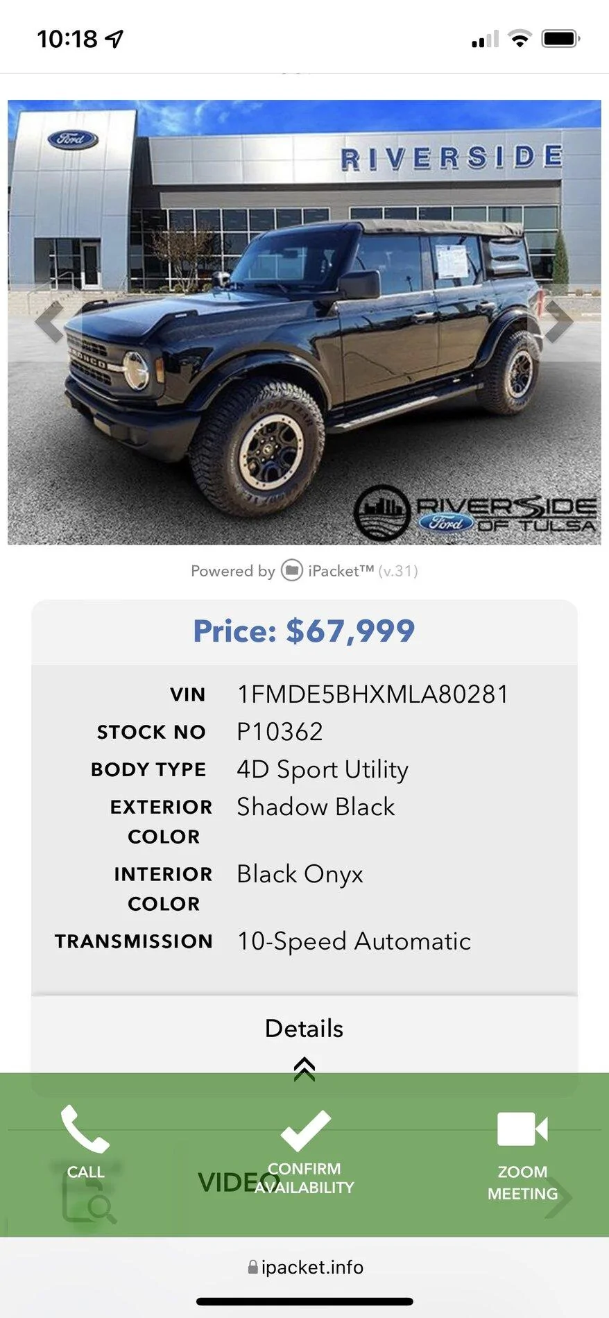 Ford Bronco Many vehicles currently over MSRP A0950CCE-7D35-4FED-AFD2-EB6AE8B16FE8