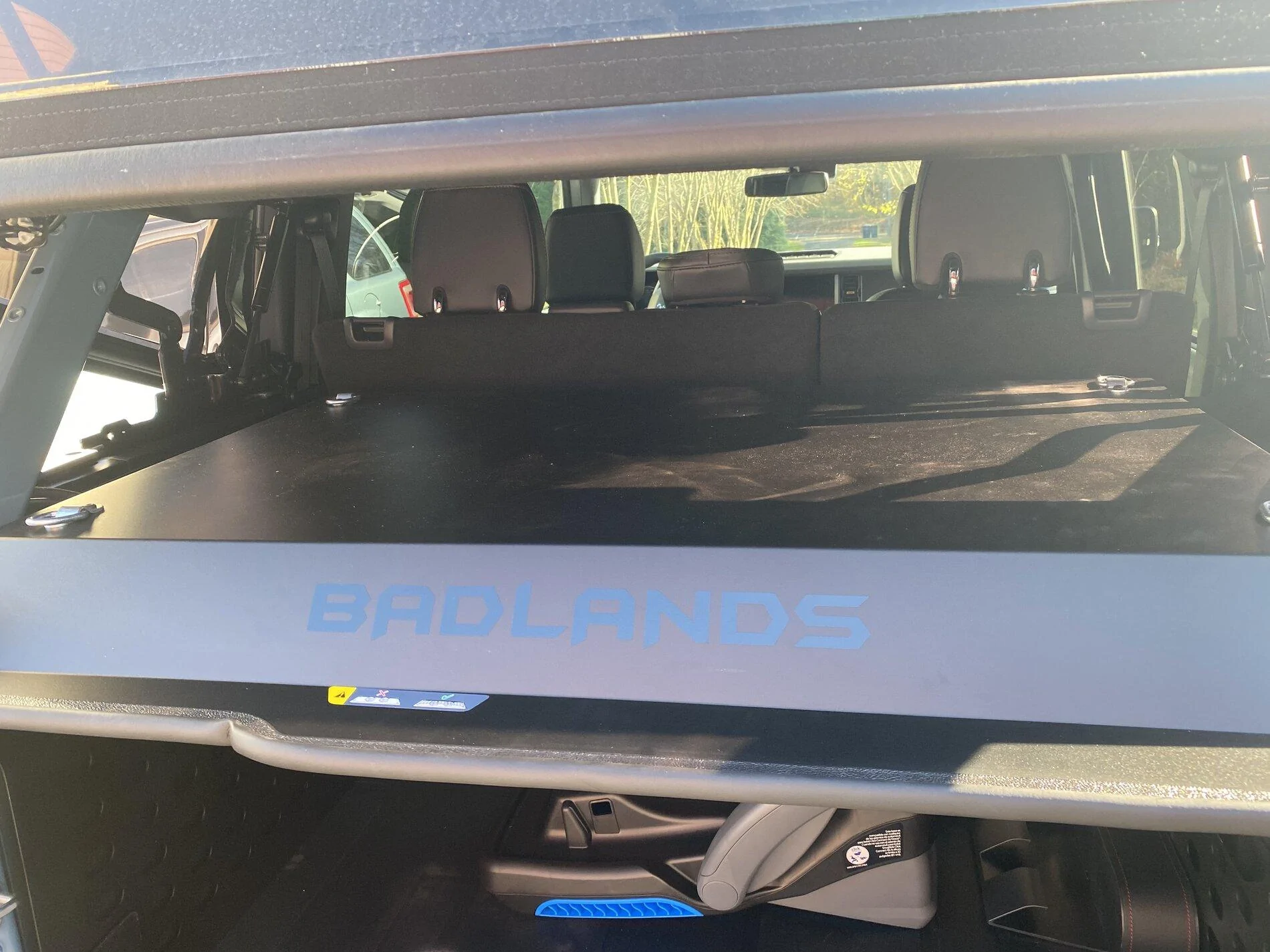 Ford Bronco Ford tailgate table interferes with cargo area enclosure CDD18EC1-B8DD-46F8-935A-AB5C446AF7DC