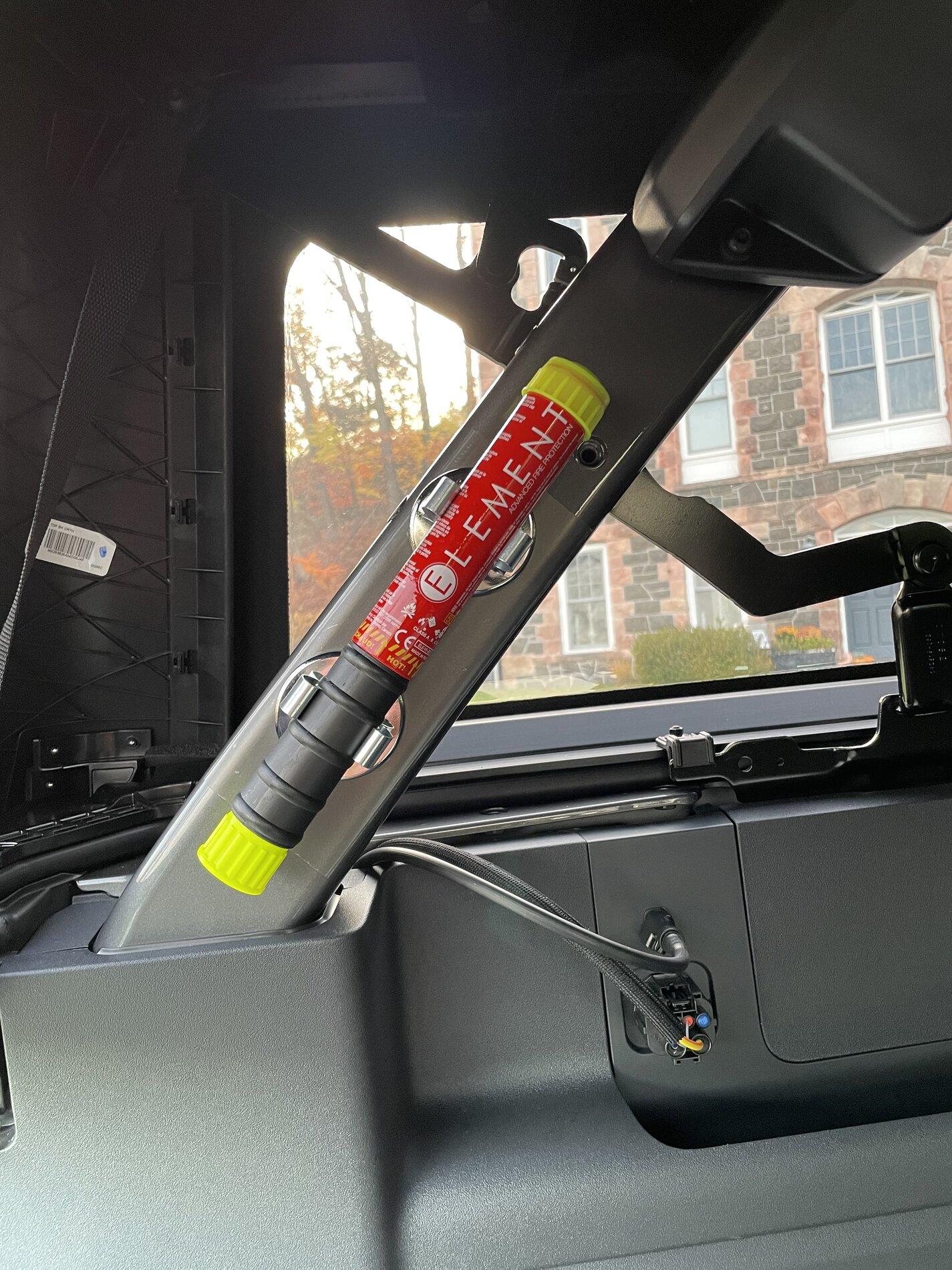 Ford Bronco Flashlight Mounted & Installed on Driver's Seat 78E9BF42-9E5E-47B7-9B9E-7728C2BA6D4F