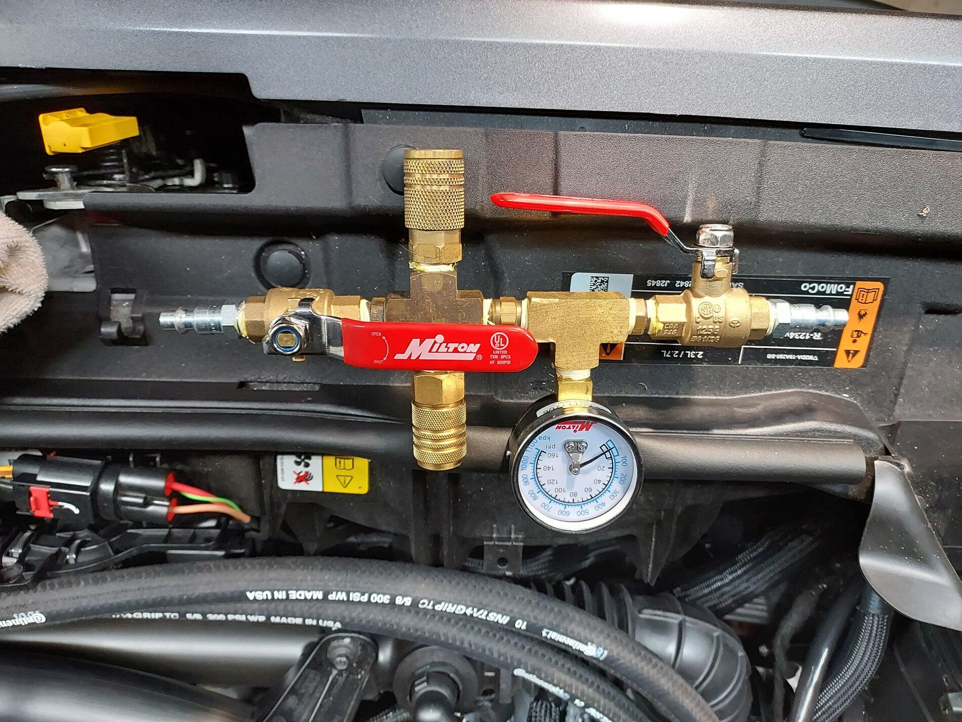 Ford Bronco ARB Dual Compressor Installed - Under Hood 2.7L Engine Compartment 1637629854671