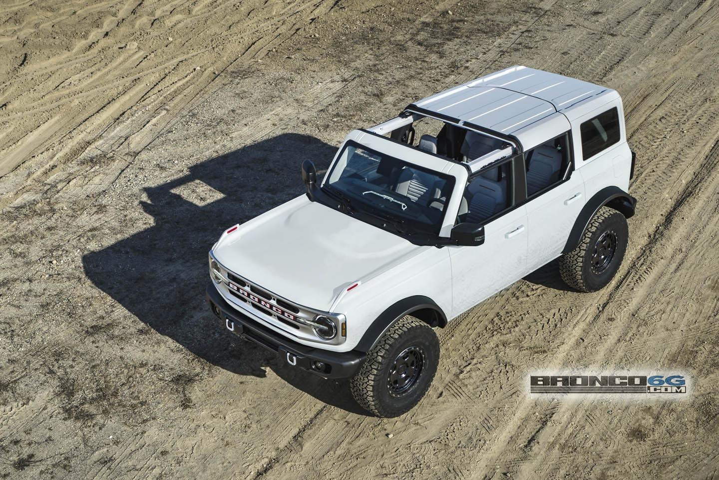 Ford Bronco Outer Banks Bronco Thread White 4Door with White Roof
