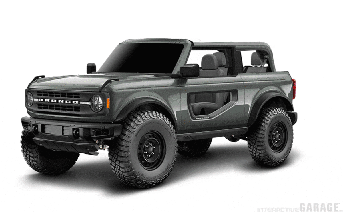 Ford Bronco Doors with the low windows. Bronco BD No Top Half Door