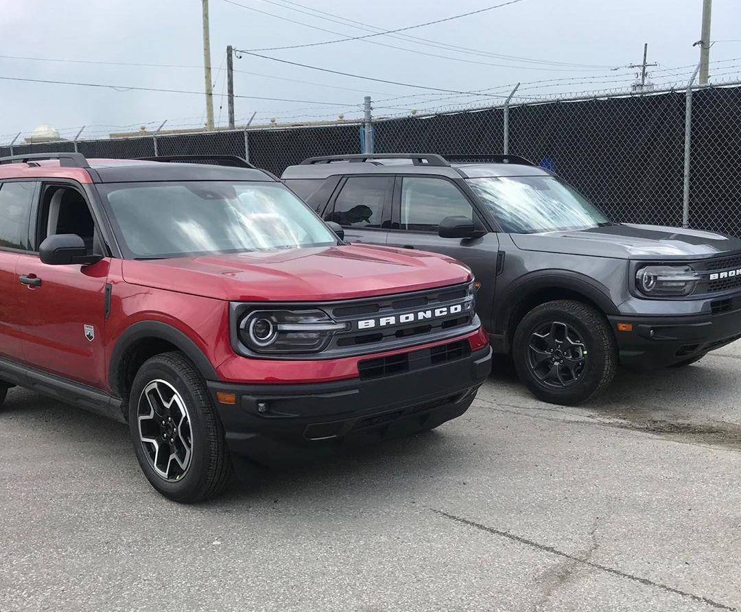 Ford Bronco Carbonized Gray Paint Thread Rapid Red and Cactus Gray Bronco Sport