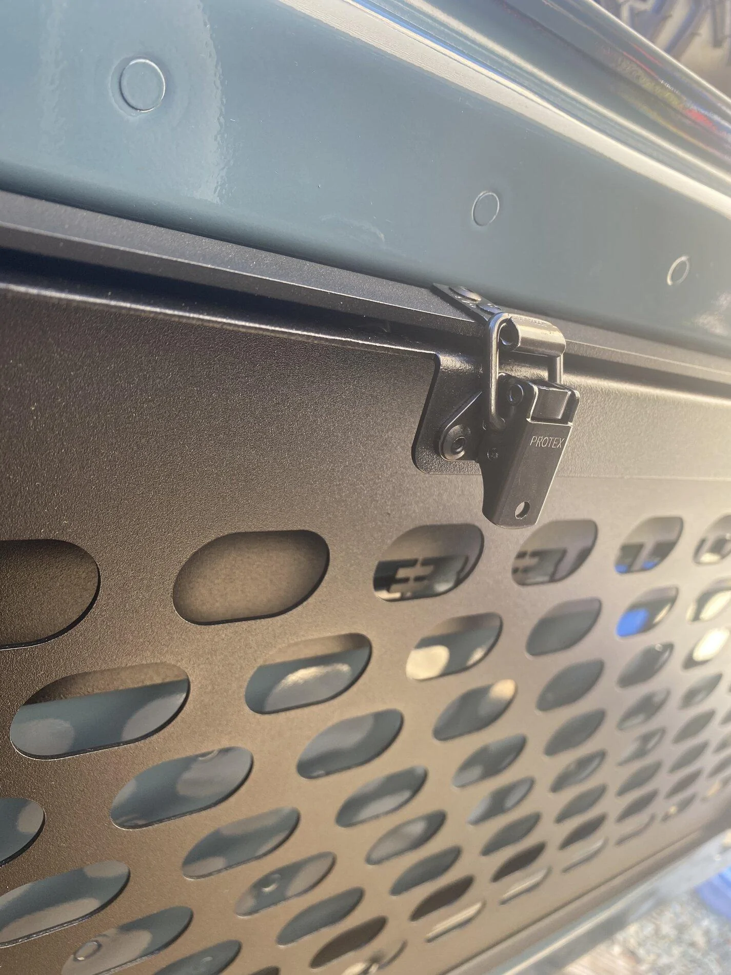 Ford Bronco Ford tailgate table interferes with cargo area enclosure 433C2D6A-1654-4DD8-8420-7B2DA1766D50