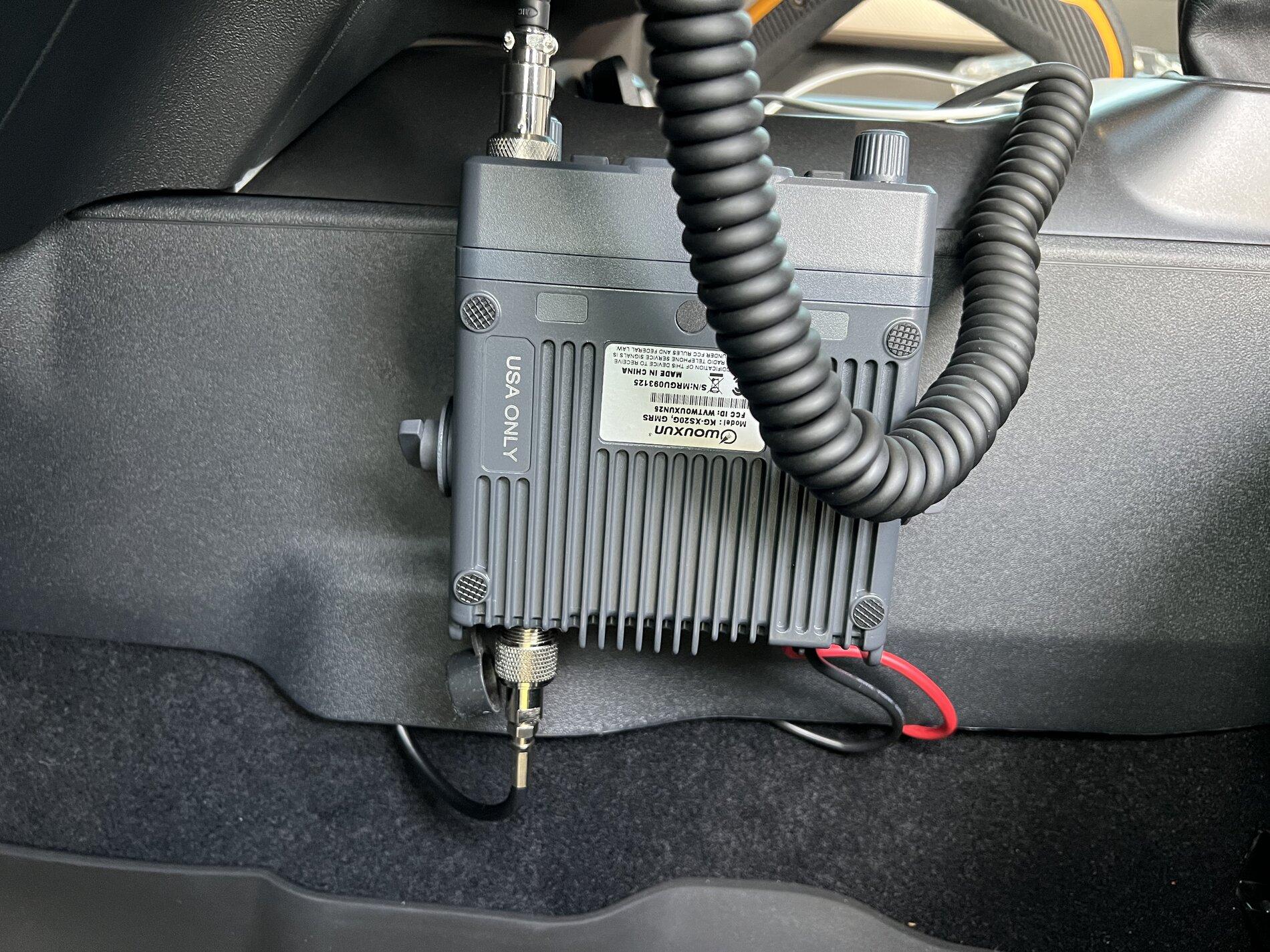 Ford Bronco GMRS Radio mounting locations 7D5E23DB-BEC0-4AF1-831C-A28B21671BCA