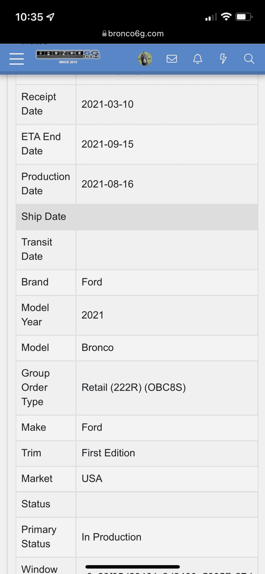 Ford Bronco *** DIRT MOUNTAIN Broncos - Built, Shipped, Delivered Tracker*** 7859AAE2-0583-4E7F-9740-46491F98FCCD