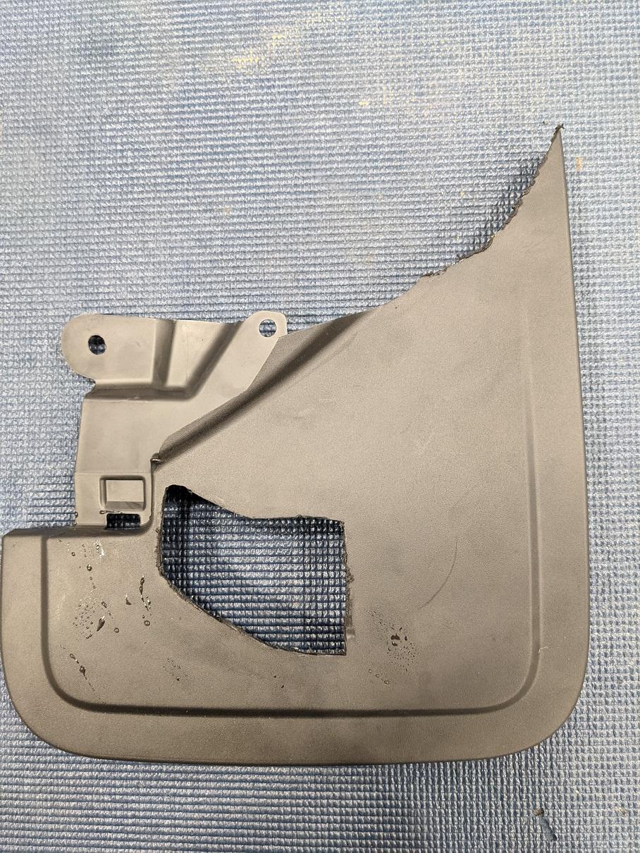 Ford Bronco DIY dremel solution - how to mount Ford Front Mudflaps on Sasquatch with Step Bars PXL_20211126_165318837