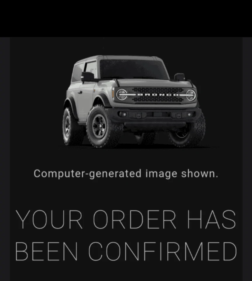 Ford Bronco Black Friday 2021 Bronco orders Screenshot_20211126-201944