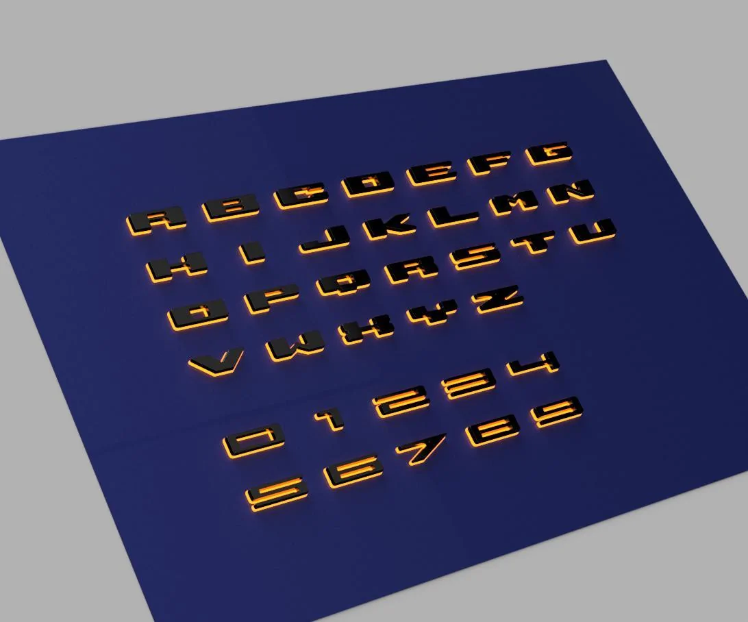 Ford Bronco NOW AVILABLE: : ORACLE Lighting: UNIVERSAL ILLUMINATED LED LETTERS ORACLE_LED_Letters_Amber_Black