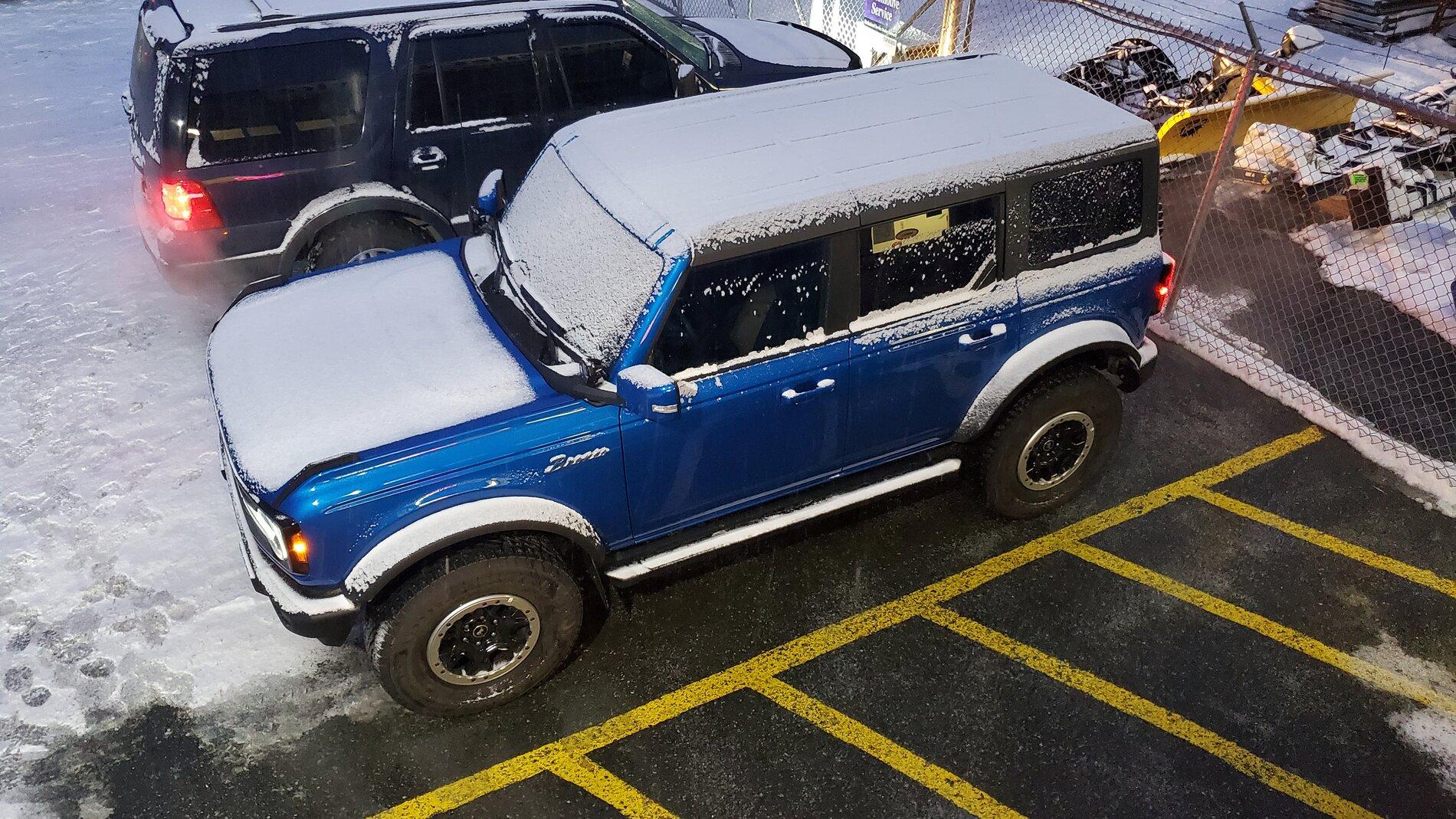 Ford Bronco Who's Flex Taping their hardtop for the winter? 20211124_164038