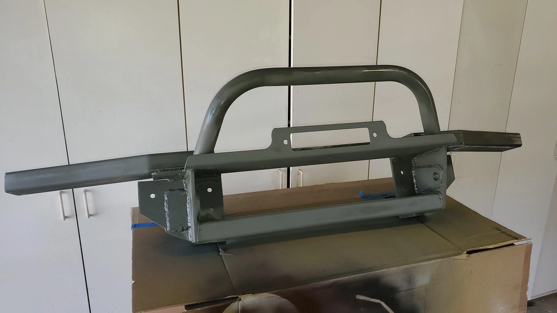 Ford Bronco DIY Winch Bumper Build 20211123_121850
