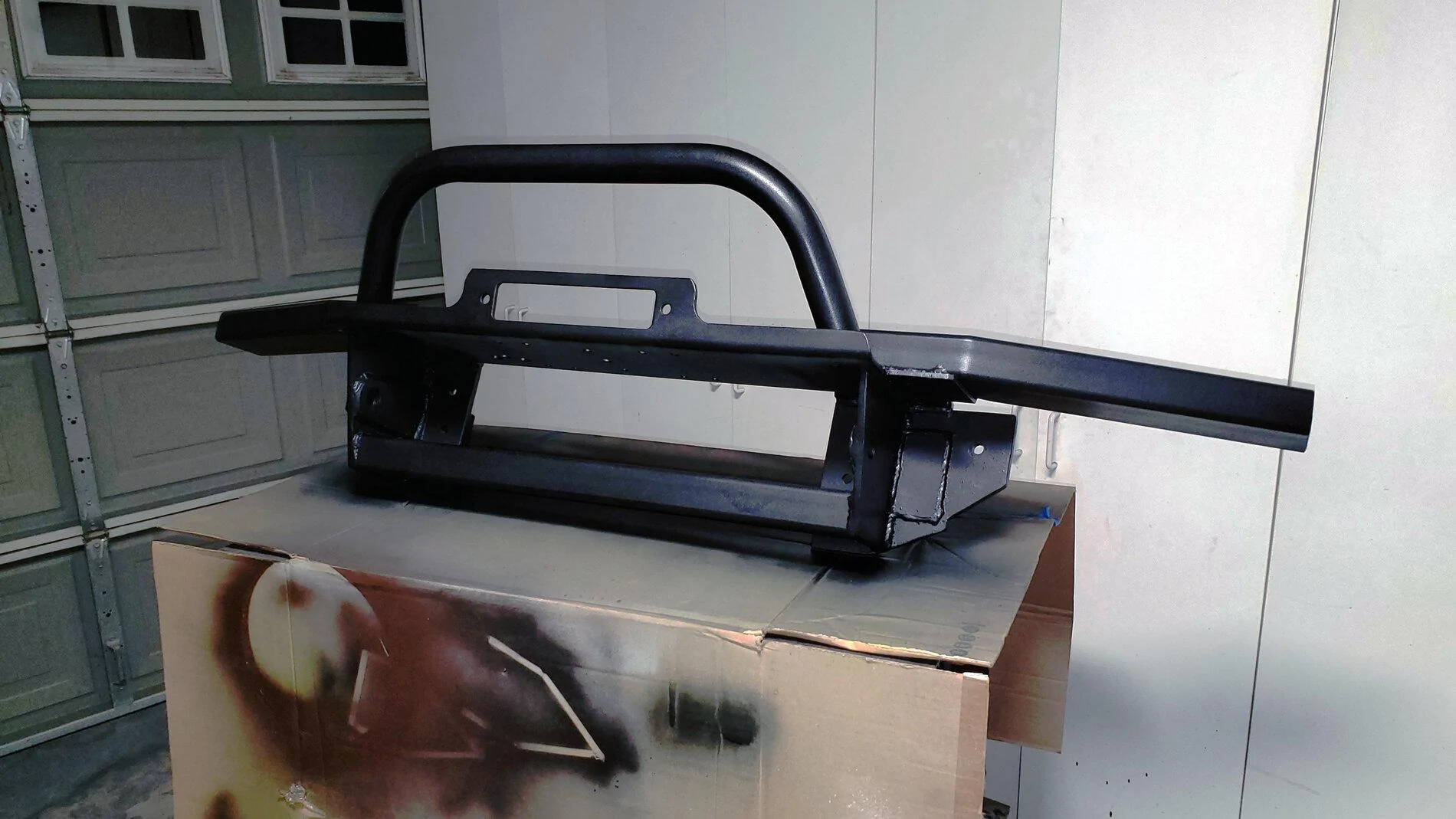 Ford Bronco DIY Winch Bumper Build painted edited