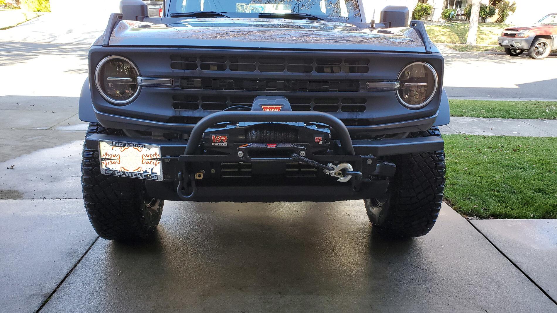 Ford Bronco DIY Winch Bumper Build Done Edited