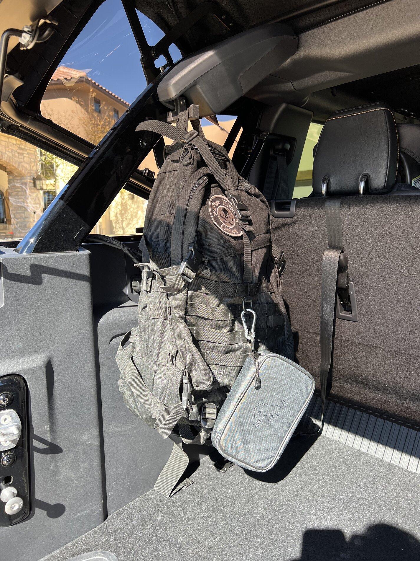 Ford Bronco Bronco Gear Hooks For Cargo Area Now Available! [Sinister CNC] Bronco GHSM full BP