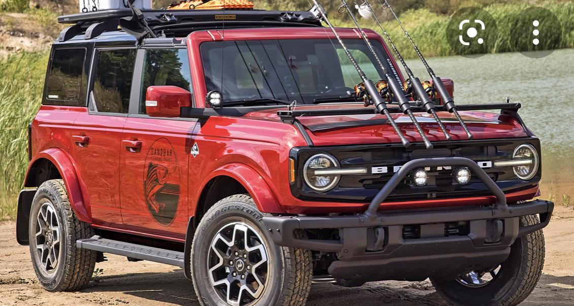 ford bronco fishing rod holder Broaddict Off-Road Holder, Double Rod Kit with 2 Holders fit for 2021+ 2/4 Door Passenger Side Powder Coated Aluminum Sports & Outdoors on to the M2M Accessory Bar (Required to fit)Easy InstallationMade in the USA! Ford Bronco / Bronco Sport