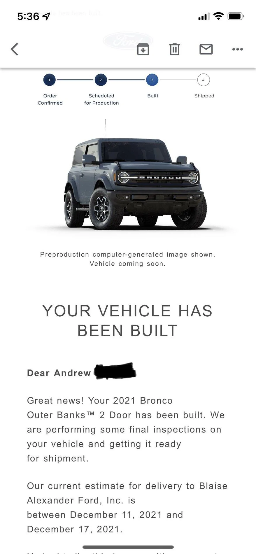Ford Bronco *** DIRT MOUNTAIN Broncos - Built, Shipped, Delivered Tracker*** 11C15DBF-6129-4465-B838-228F1A5C0B3A