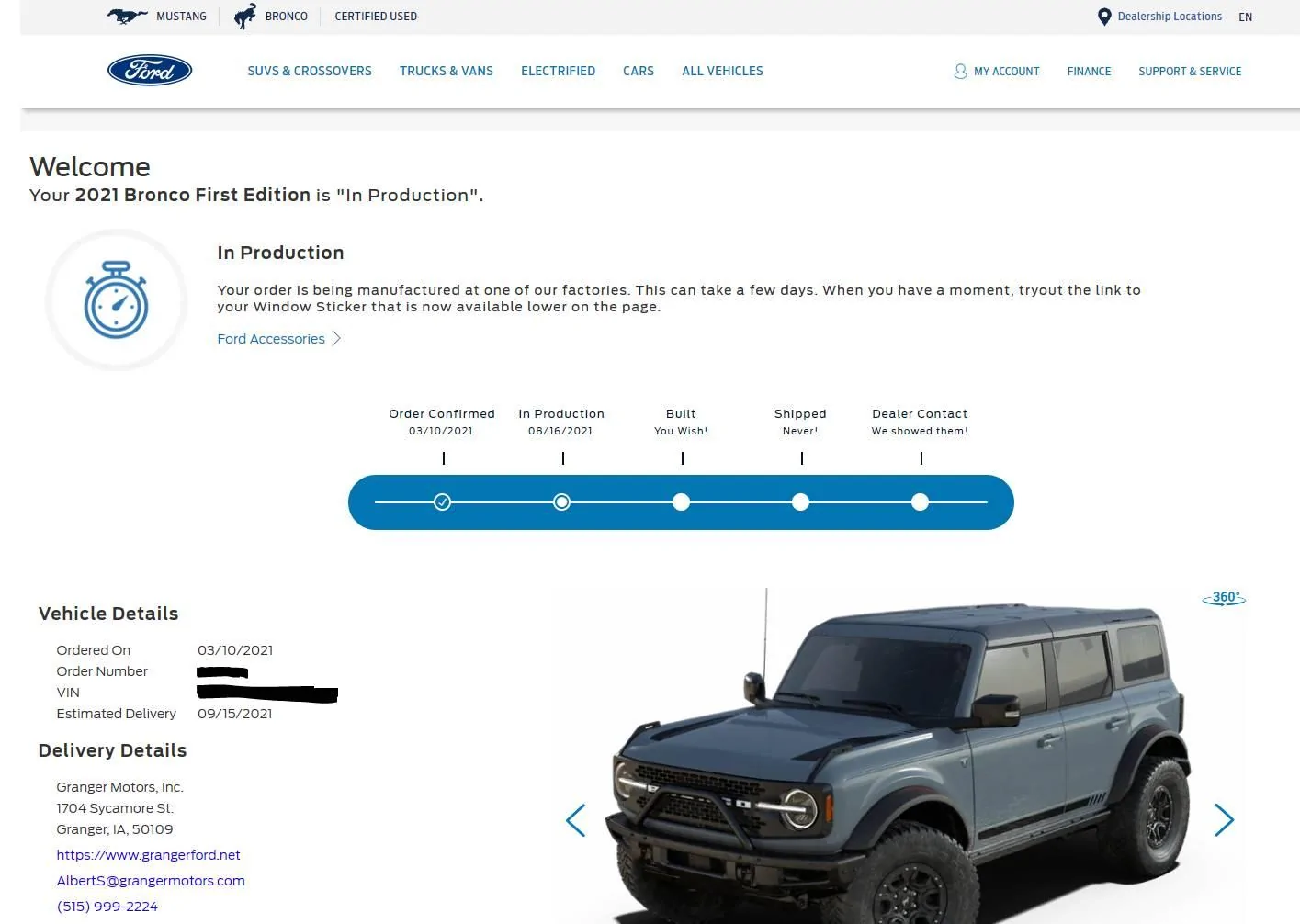 Ford Bronco *** DIRT MOUNTAIN Broncos - Built, Shipped, Delivered Tracker*** 985565EA-B04B-4CDC-8B65-0D9F36E64348