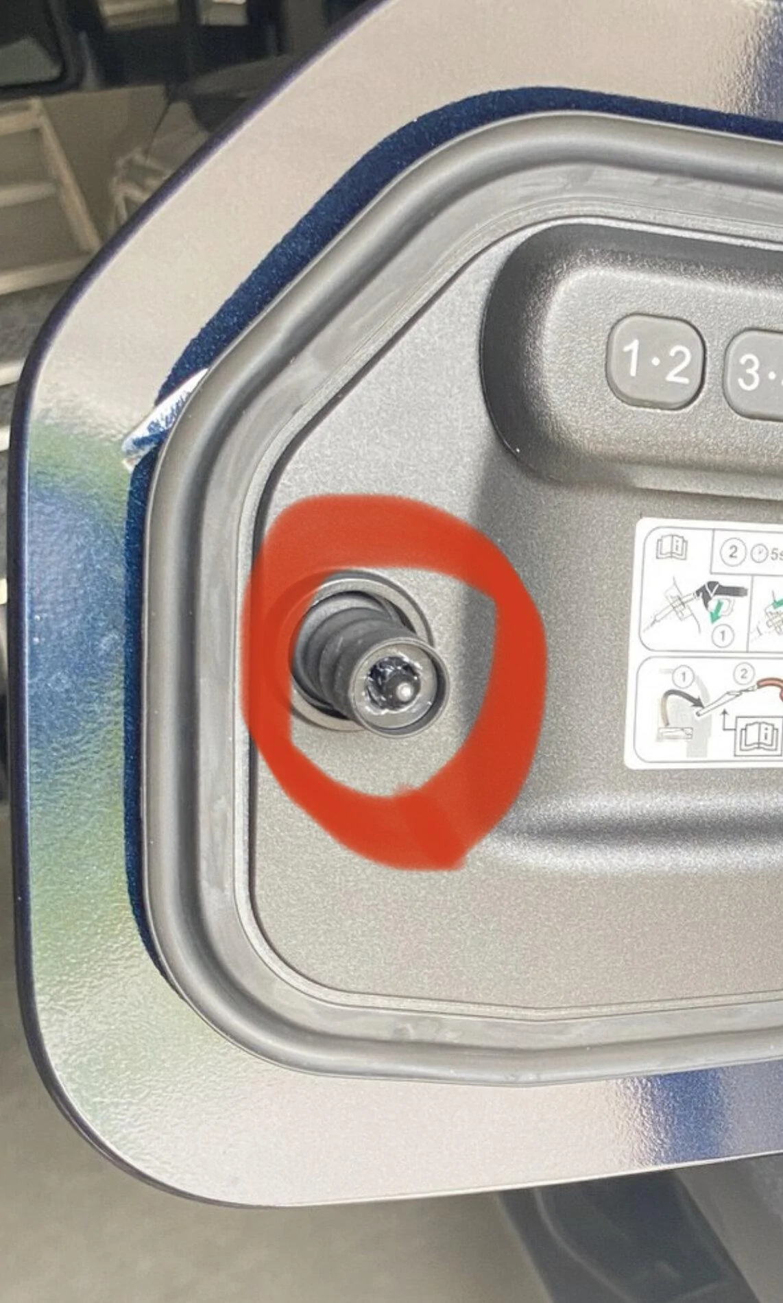 Ford Bronco Installing Keyless Entry Pad in the fuel door FFCE4464-454E-44CB-A0B5-1BB58CAF4D04