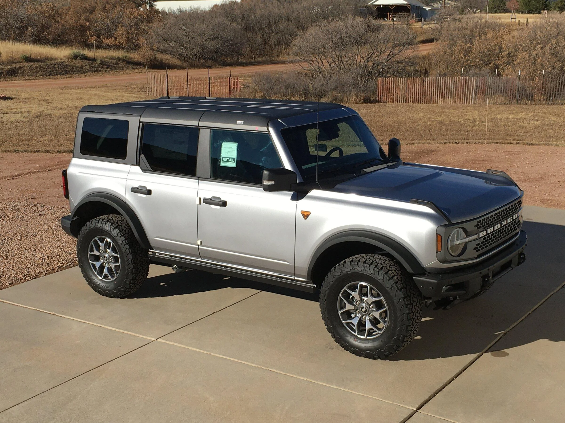 Ford Bronco Iconic Silver Paint Thread IMG_2263
