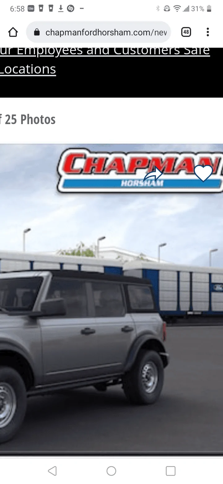 Ford Bronco Chapman Of Horsham with @dealerinsider Screenshot_20211202-065846