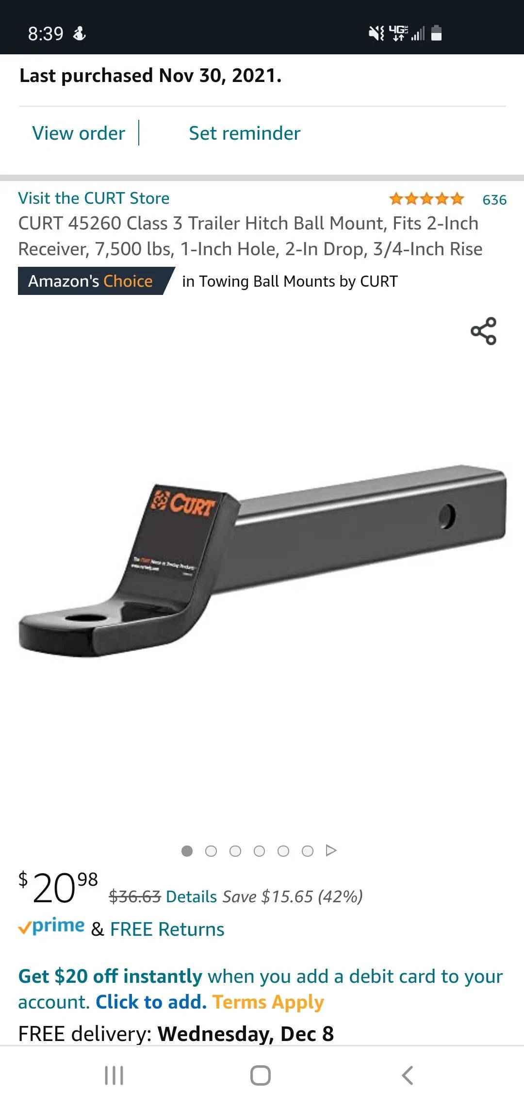 Ford Bronco Ball mount trailer hitch for Sasquatch Screenshot_20211205-083925_Chrom