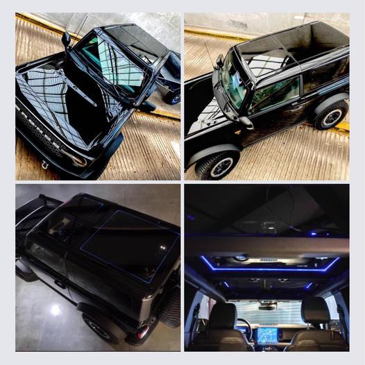 Ford Bronco ADV Fiberglass making Bronco hoods, flares, SQUARE fenders, and HARDTOPs pano to