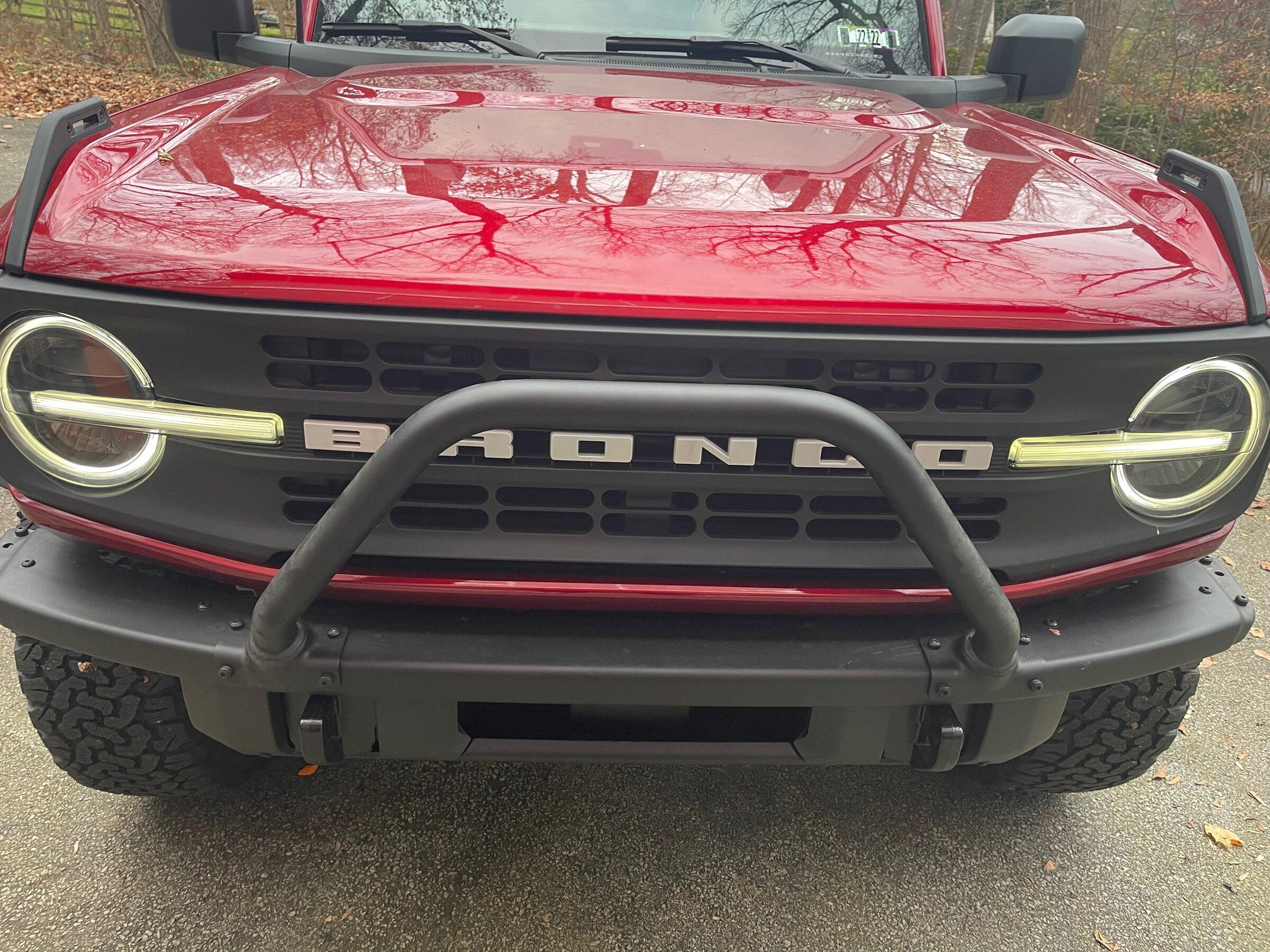 Ford Bronco Signature LED headlights installed on Black Diamond - plug and play with no fault codes IMG_0528